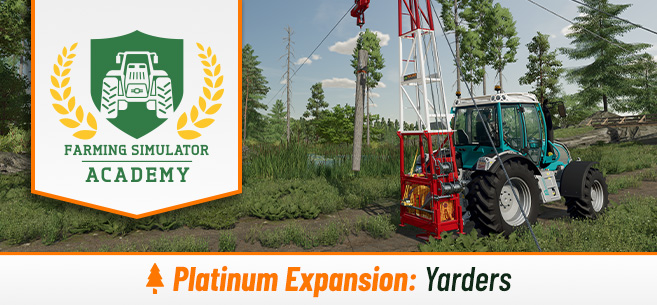 [Forstwirtschaft] Mit Seilkran Baumstämme transportieren